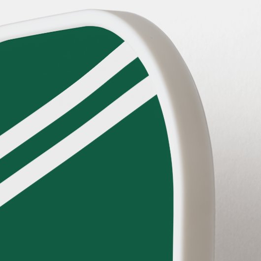 Raquette De Pickleball Preppy Green Pickleball Club Custom Crest Party (Détail gauche)