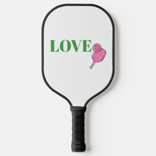 Raquette De Pickleball Preppy Pickleball rose Paddle Ball Love (Recto)