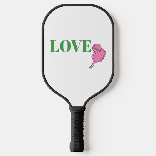 Raquette De Pickleball Preppy Pickleball rose Paddle Ball Love (Verso)