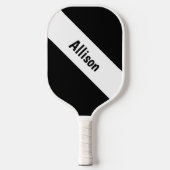 Raquette De Pickleball Preppy White sur Pickleball Paddle avec nom (Recto)