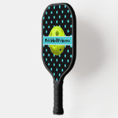 Raquette De Pickleball Princesse de Pickleball Pois turquoise, Nom (Gauche)
