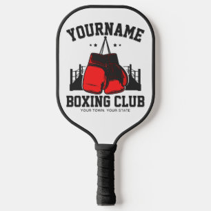Raquette De Pickleball Pro Boxer AJOUTER NOM Gants rouges Boxer Ring Trai