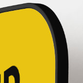 Raquette De Pickleball Procéder Avec Le Signal De Route Attention (Détail gauche)