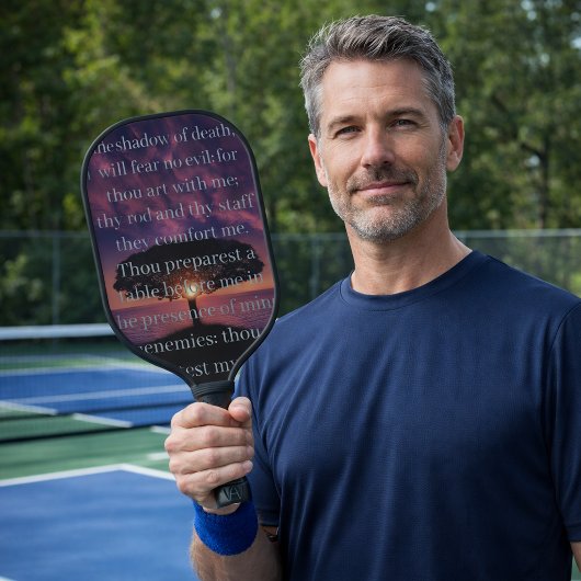 Raquette De Pickleball Psaume 23 Sunset Tree Christian