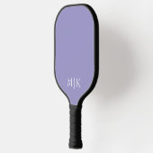 Raquette De Pickleball Purple and White | Modern Monogram (Gauche)