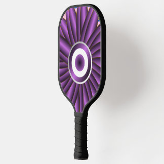Raquette De Pickleball Purple Floral Pattern Modern Abstract Flower Desig