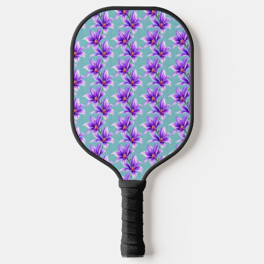 Raquette De Pickleball Purple Lilly du Motif de la Vallée (Recto)