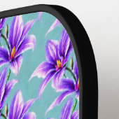 Raquette De Pickleball Purple Lilly du Motif de la Vallée (Détail gauche)