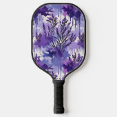 Raquette De Pickleball Purple Watercolor with Florals (Recto)