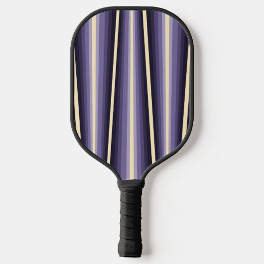 Raquette De Pickleball Purple White Chevron Pattern (Verso)