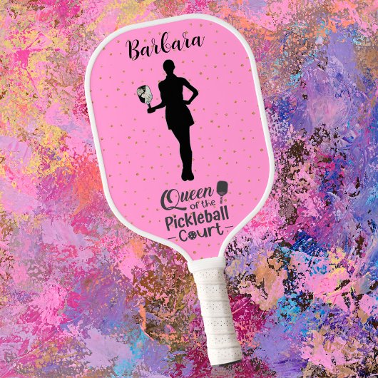 Raquette De Pickleball Queen Court Sparkle Nom rose