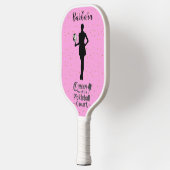 Raquette De Pickleball Queen Court Sparkle Nom rose (Gauche)