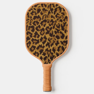 Raquette De Pickleball RAB Rockabilly Empreinte de léopard Brown Gold