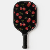 Raquette De Pickleball RAB Rockabilly très cerise cerises sur noir (Verso)