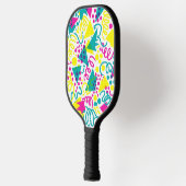 Raquette De Pickleball Rad Retro Memphis Pattern Neon 80s Pop Art (Gauche)