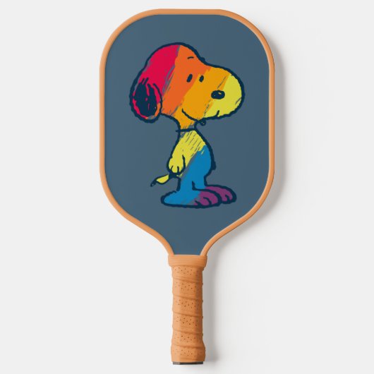 Raquette De Pickleball Rainbow Snoopy (Recto)