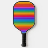 Raquette De Pickleball Rainbow Stripes Design Pickleball Paddle (Verso)