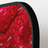 Raquette De Pickleball Rainy Red Petunia Ikat 4 (Détail gauche)