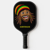 Raquette De Pickleball Rasta Man Jamaïcain (Recto)