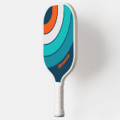 Raquette De Pickleball Rayure Cercle Écho Bluebottle avec Nom (Gauche)