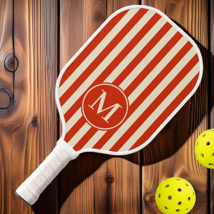 Raquette De Pickleball Rayure Polo Milieu de Siècle Blood Orange Monogram