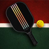 Raquette De Pickleball Rayures de dégradé moderne Pickleballer Summer Tan