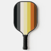 Raquette De Pickleball Rayures de la fierté de l'ours (Verso)