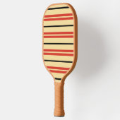 Raquette De Pickleball Rayures multi-largeurs crème rouge noir (Gauche)