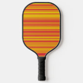 Raquette De Pickleball Rayures Orange Rouge Jaune (Recto)