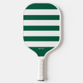 Raquette De Pickleball Rayures Simples, Toute Couleur, Nom de Monogramme (Verso)