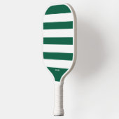Raquette De Pickleball Rayures Simples, Toute Couleur, Nom de Monogramme (Gauche)