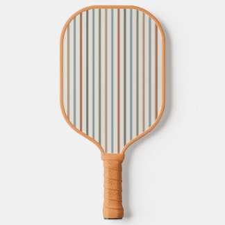Raquette De Pickleball Rayures verticales Bohème de tons terreux Motif mi