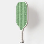 Raquette De Pickleball Rayures verticales simples de couleur vert forêt p (Gauche)