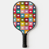 Raquette De Pickleball Rectangles atomiques (Recto)