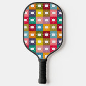 Raquette De Pickleball Rectangles atomiques (Verso)