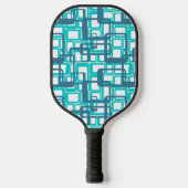 Raquette De Pickleball Rectangles modernes ouvertes du milieu du siècle (Recto)