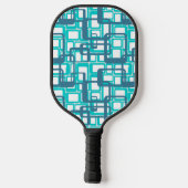 Raquette De Pickleball Rectangles modernes ouvertes du milieu du siècle (Verso)