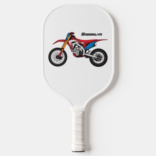 Raquette De Pickleball Red dirt bike motorcycle (Recto)