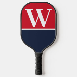 Raquette De Pickleball Red & Navy College Monogram Pickleball Paddle