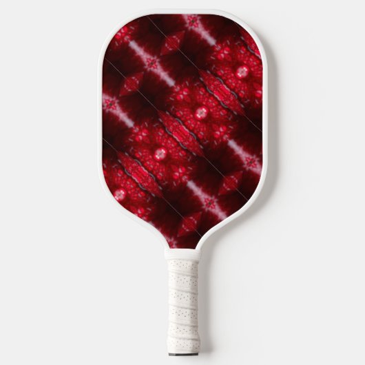 Raquette De Pickleball Red Petunia Ikat (Recto)