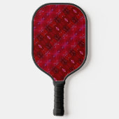 Raquette De Pickleball Red Snapdragon Ikat Too (Verso)