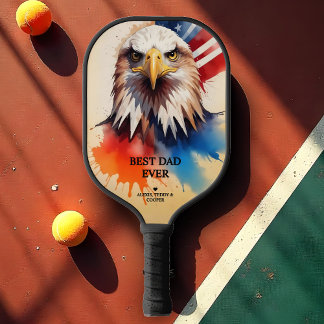 Raquette De Pickleball Refined Modern & Elegant Patriotic Eagle