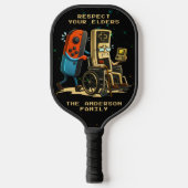 Raquette De Pickleball Respect Your Elders Gaming Control Retro Funny (Recto)