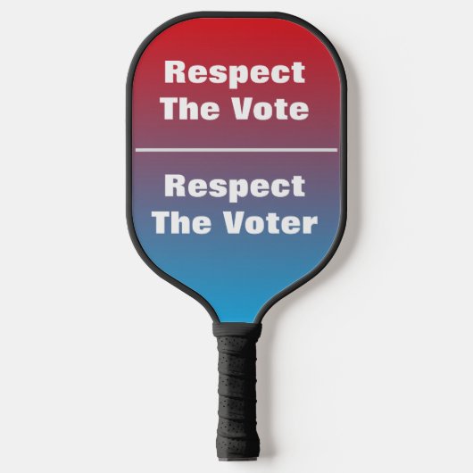Raquette De Pickleball Respecter le vote et l'électeur (Recto)
