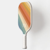 Raquette De Pickleball Retro 70s Stripe Monogram (Gauche)