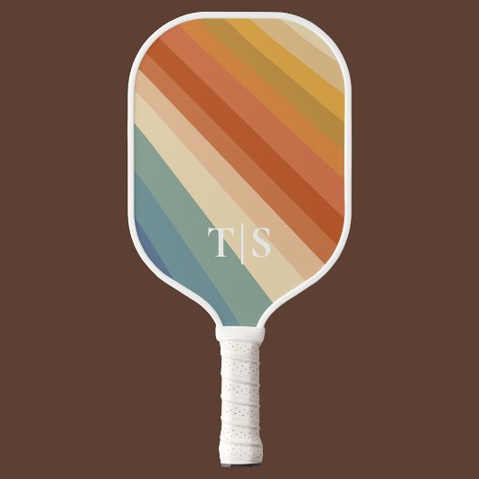 Raquette De Pickleball Retro 70s Stripe Monogram
