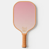 Raquette De Pickleball Retro Boho Rainbow Grandma Personnalisé (Verso)