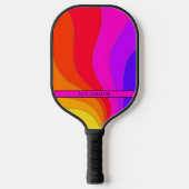 Raquette De Pickleball Rétro coloré (Recto)