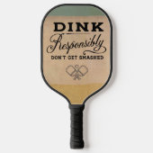 Raquette De Pickleball Retro Dink de façon responsable (Recto)