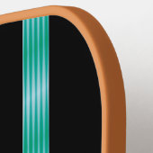 Raquette De Pickleball Rétro Futuriste Personnalisé (Détail gauche)